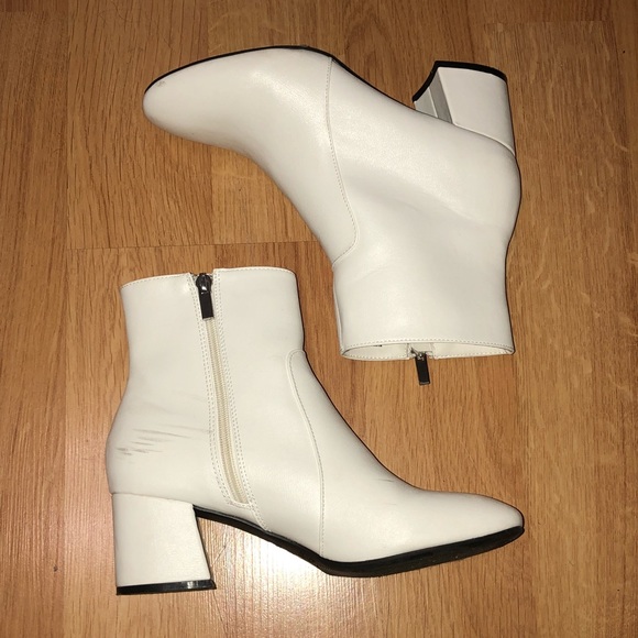 bamboo white booties
